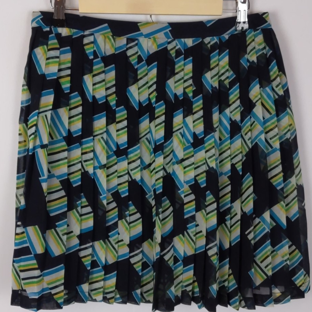 Banana Republic Pleated Multicolor Skirt